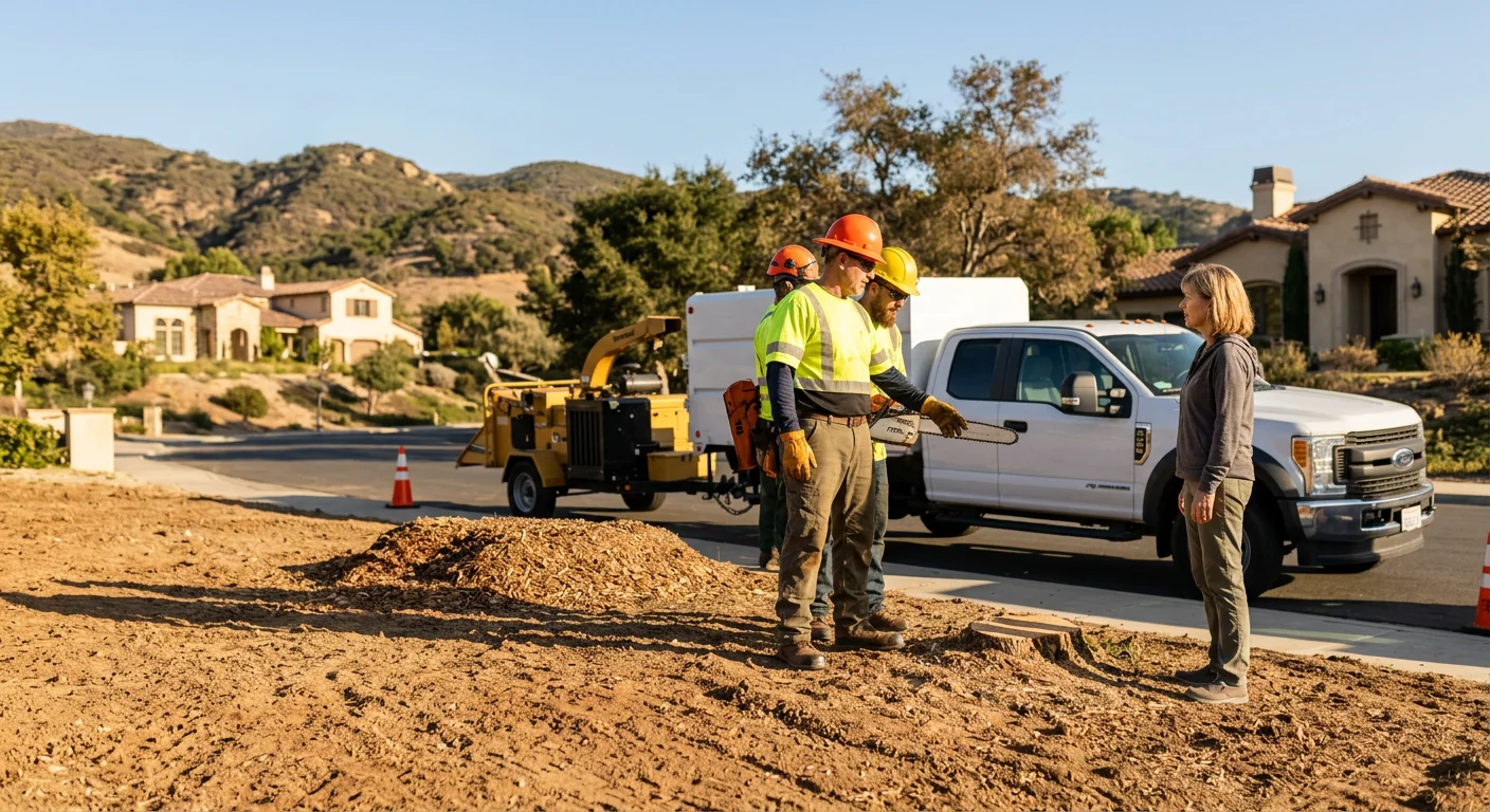 Cleared residential lot graded and ready after professional Calabasas clearing work