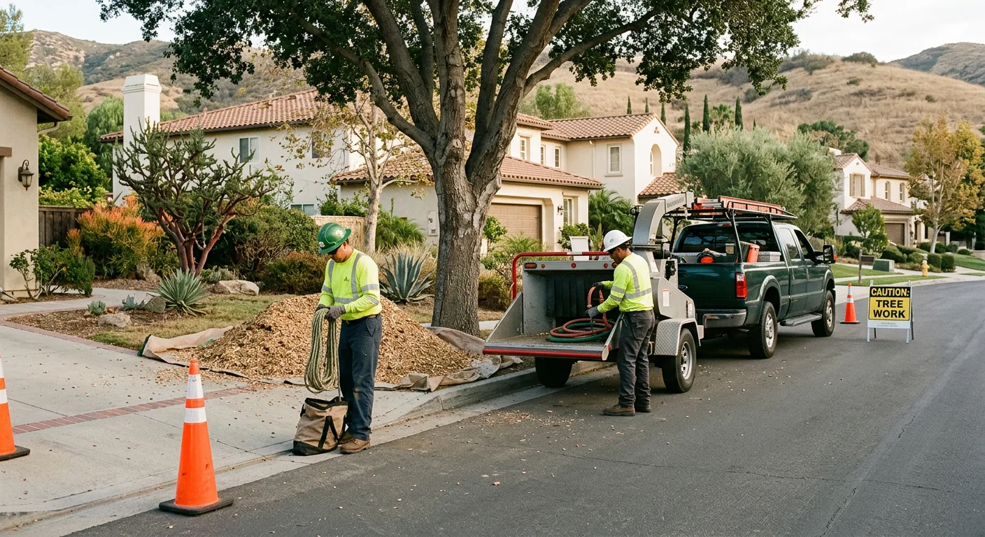 Finished Tree Service system setup by Calabasas Tree Care Pros